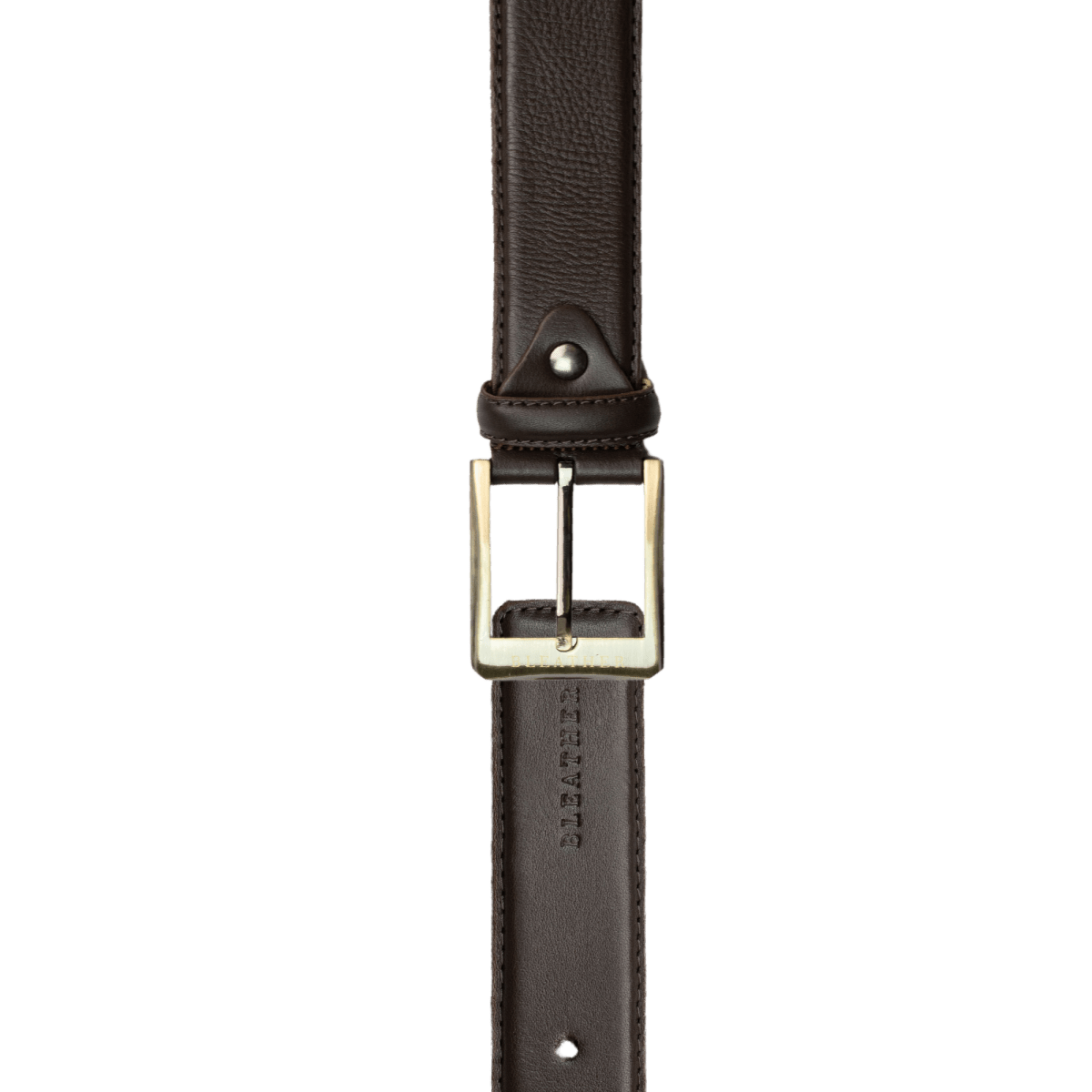 Ceinture Western Pour Homme En Cuir Marron - Boucle Tête De Cheval, Taille 38 Pouces
