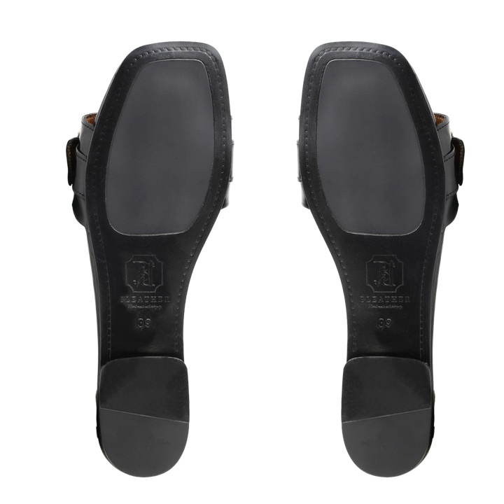 Azure : Sandales Femme - Cuir Noir
