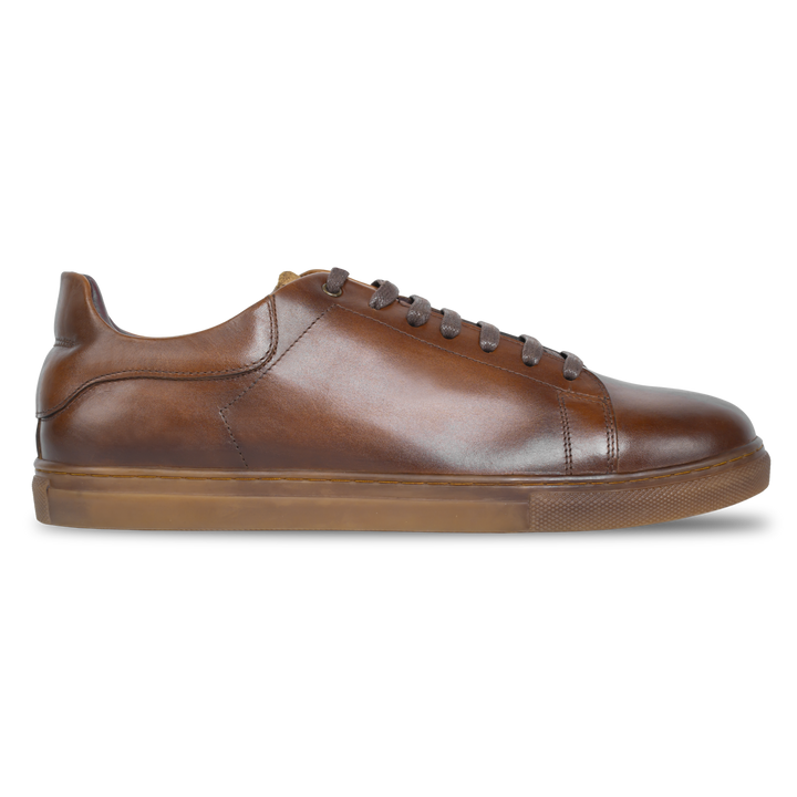 Stanley : Sneakers Homme - Cuir Tabac