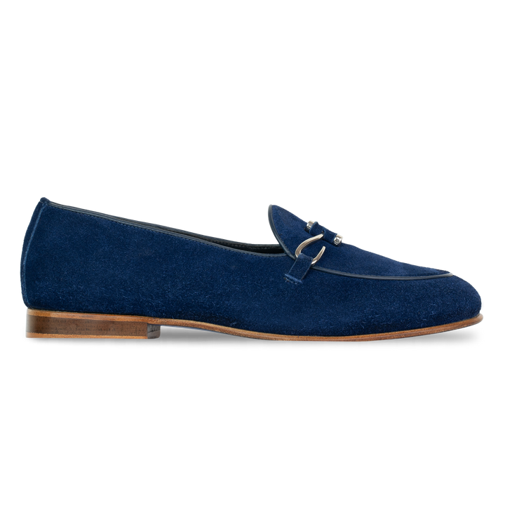 Francis: Mocassin Homme - Daim Bleu