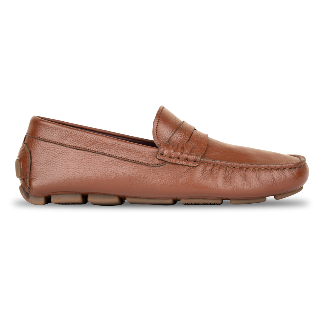 Harvey : Mocassin Homme - Tabac grainé