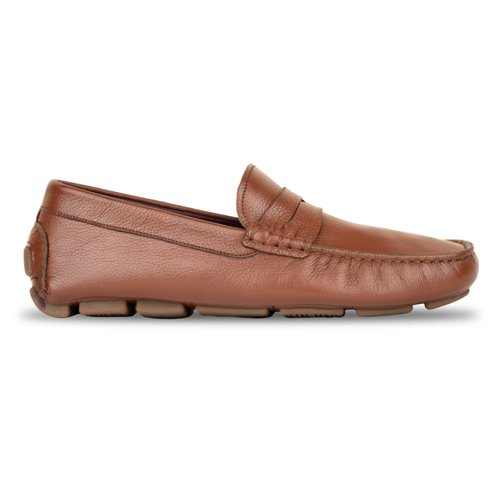 Harvey : Mocassin Homme - Tabac grainé