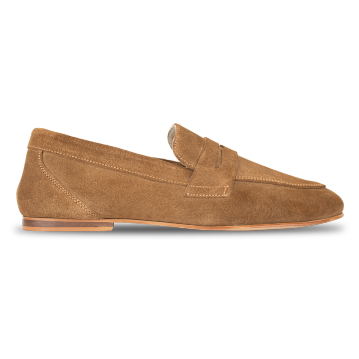 Sia: mocassin Femme - Daim Beige
