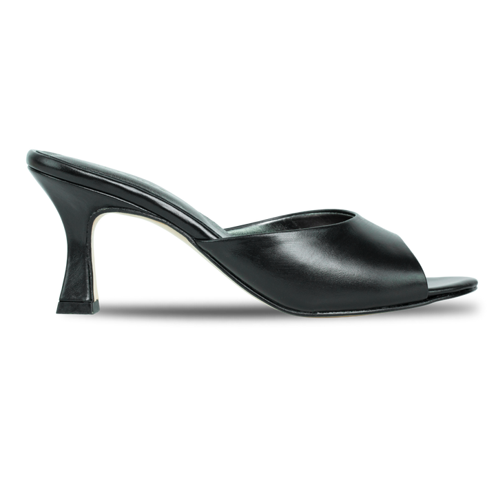 Olga : Sandales Femme - Cuir Noir