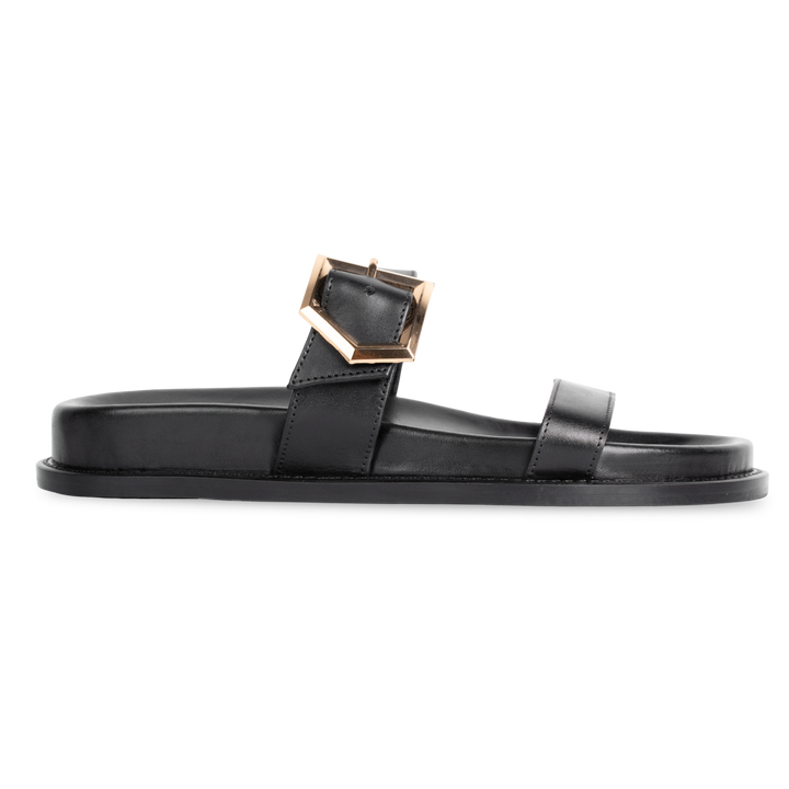 Penelope : Sandales Femme - Cuir Noir