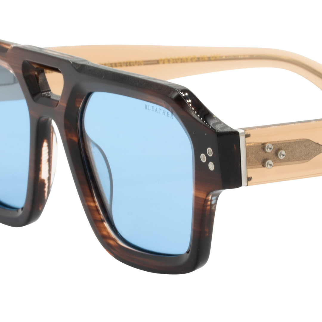 Theo: Lunettes de soleil de luxe Bleu
