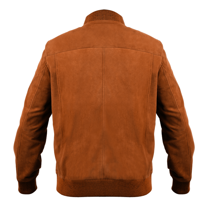 Bomber: Jacket Homme - daim tabac