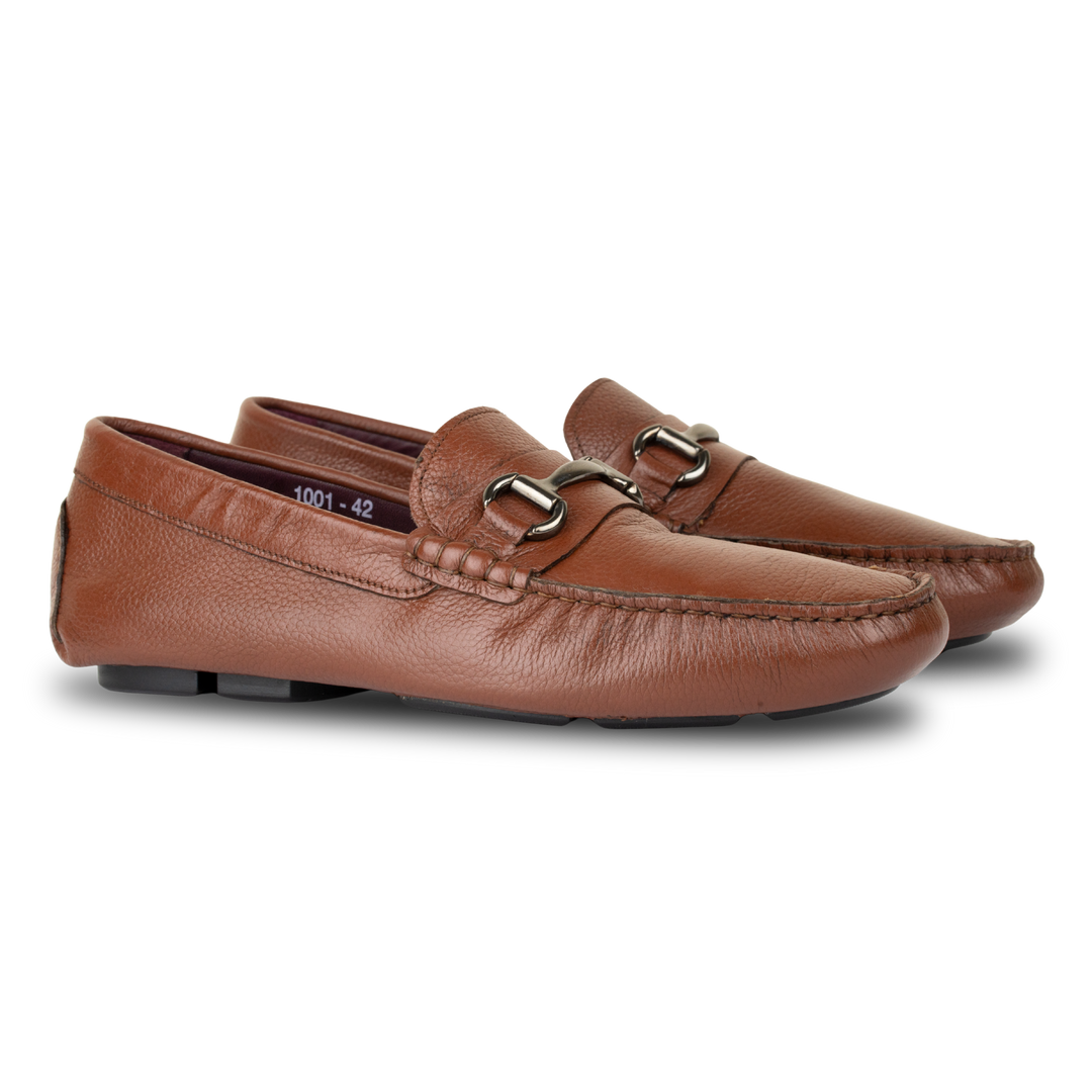 Calvin: Mocassin Homme - Cuir Tabac