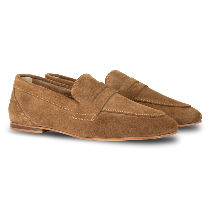 Sia: mocassin Femme - Daim Beige