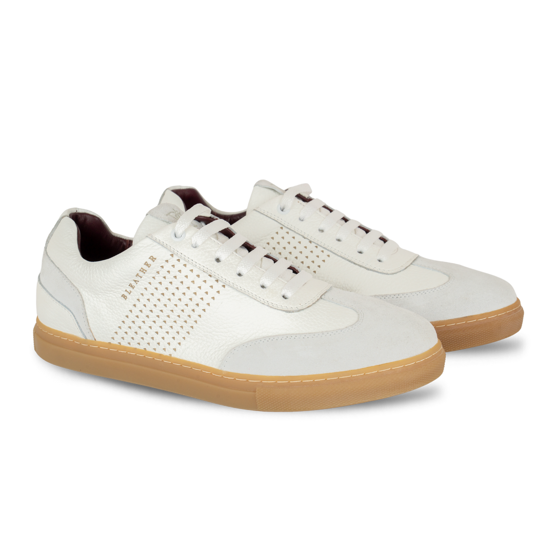Fowler : Sneakers Homme - Cuir BLanc