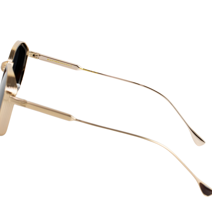 Wisteria C2 : Lunettes de soleil de luxe Doré Noir Havane