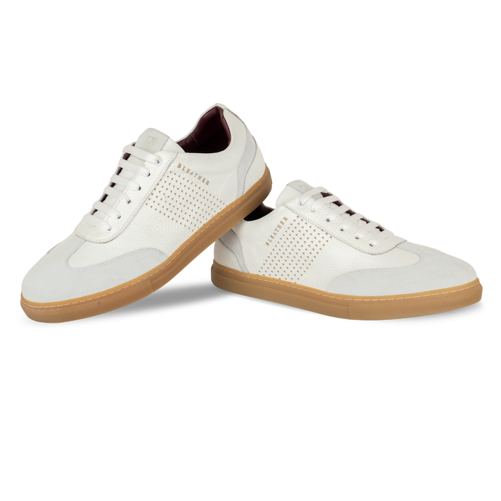 Fowler : Sneakers Homme - Cuir BLanc