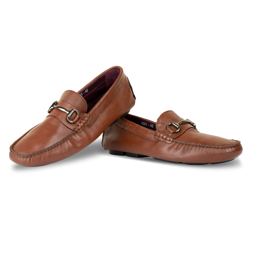 Calvin: Mocassin Homme - Cuir Tabac