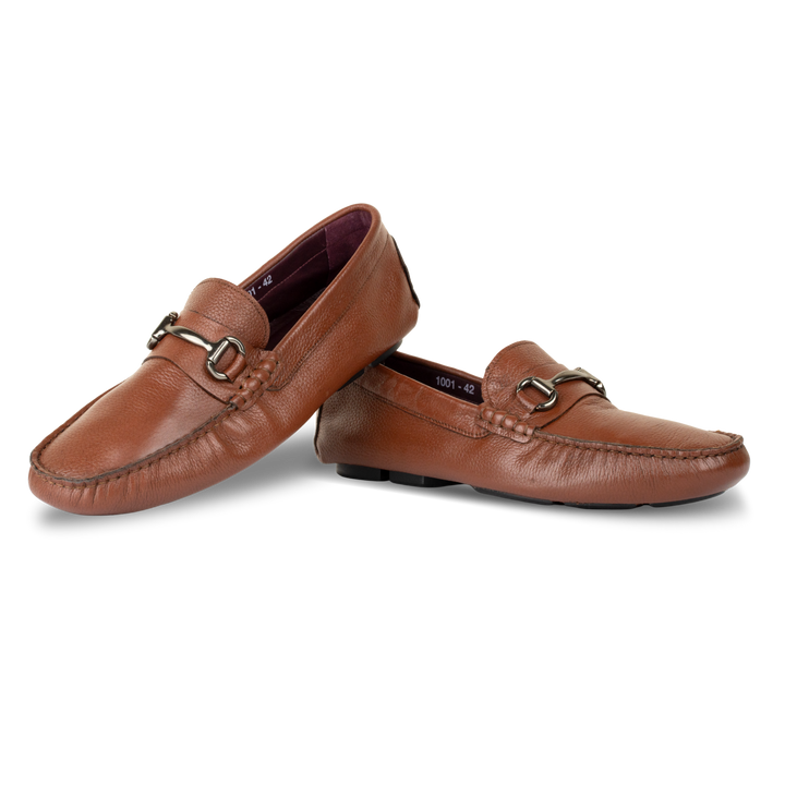 Calvin: Mocassin Homme - Cuir Tabac