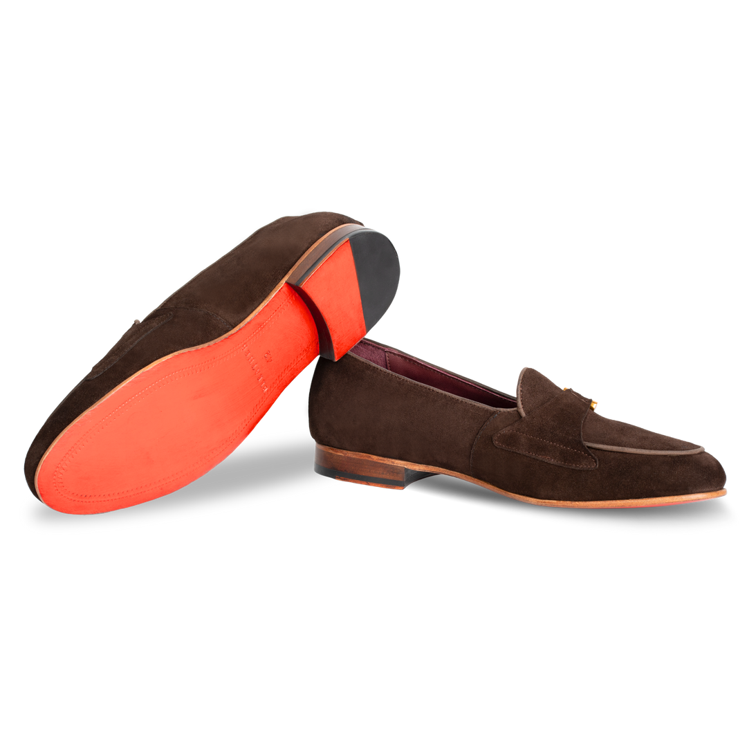 Francis: Mocassin Homme - Daim Marron