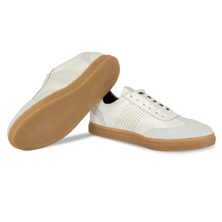 Fowler : Sneakers Homme - Cuir BLanc