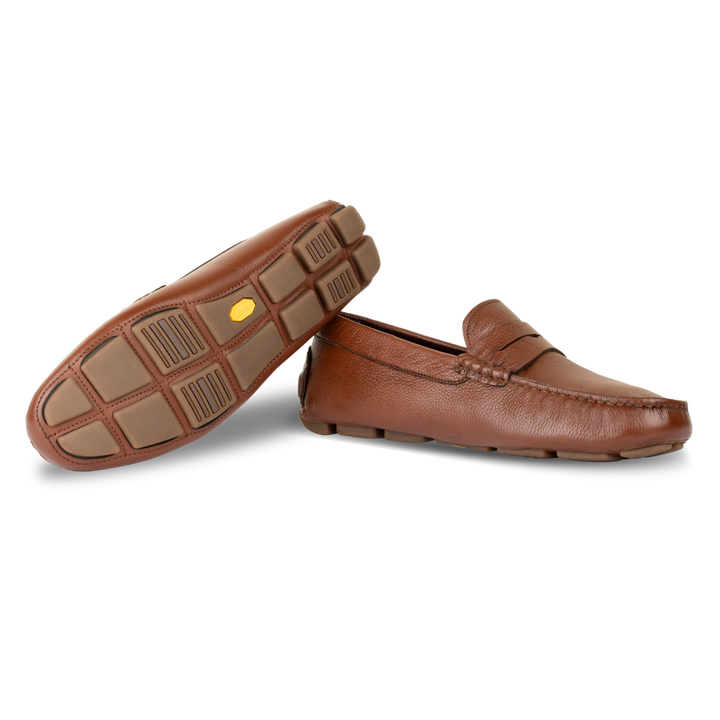 Harvey : Mocassin Homme - Tabac grainé