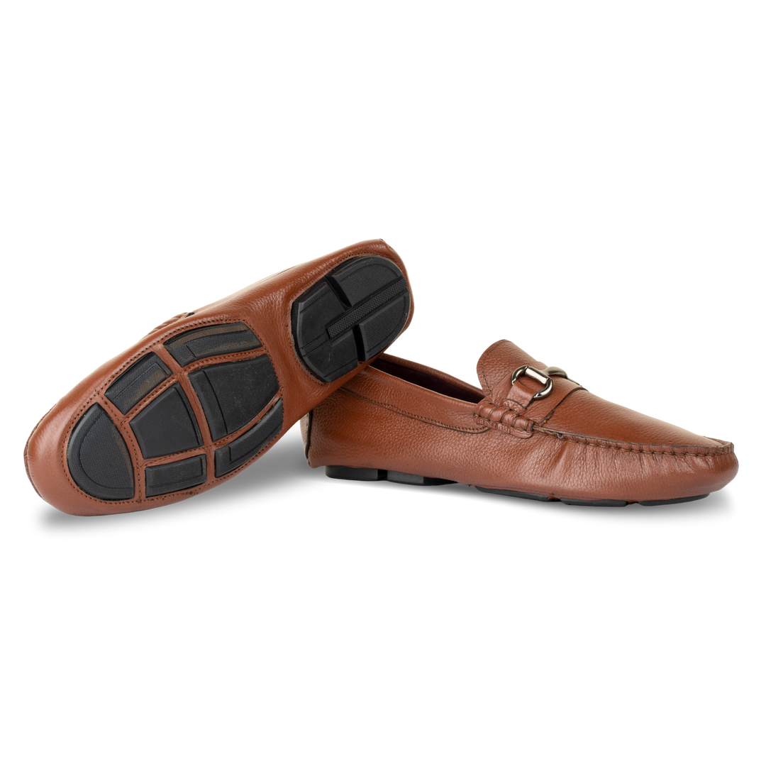 Calvin: Mocassin Homme - Cuir Tabac