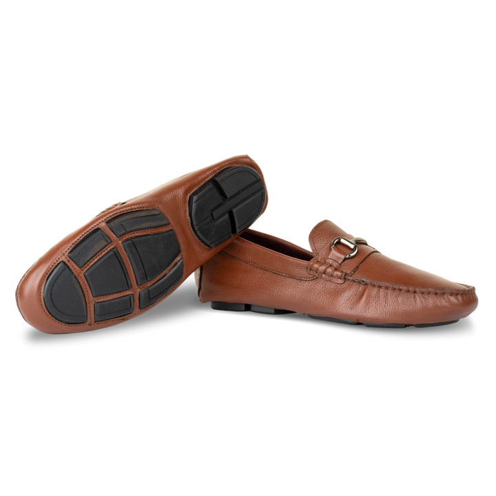 Calvin: Mocassin Homme - Cuir Tabac