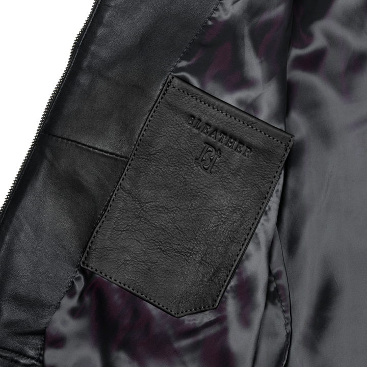 Kylie: Jacket Femme - Cuir Noir