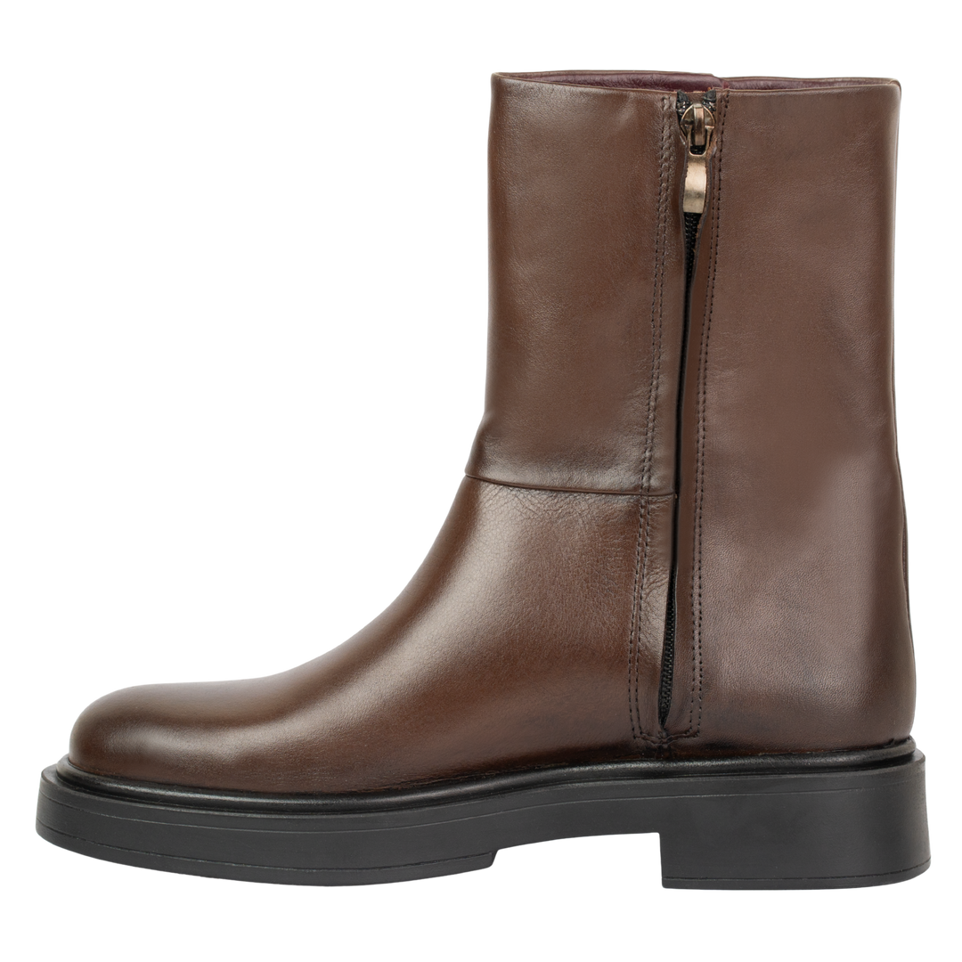 Charlotte: Bottes Femme - Cuir Marron