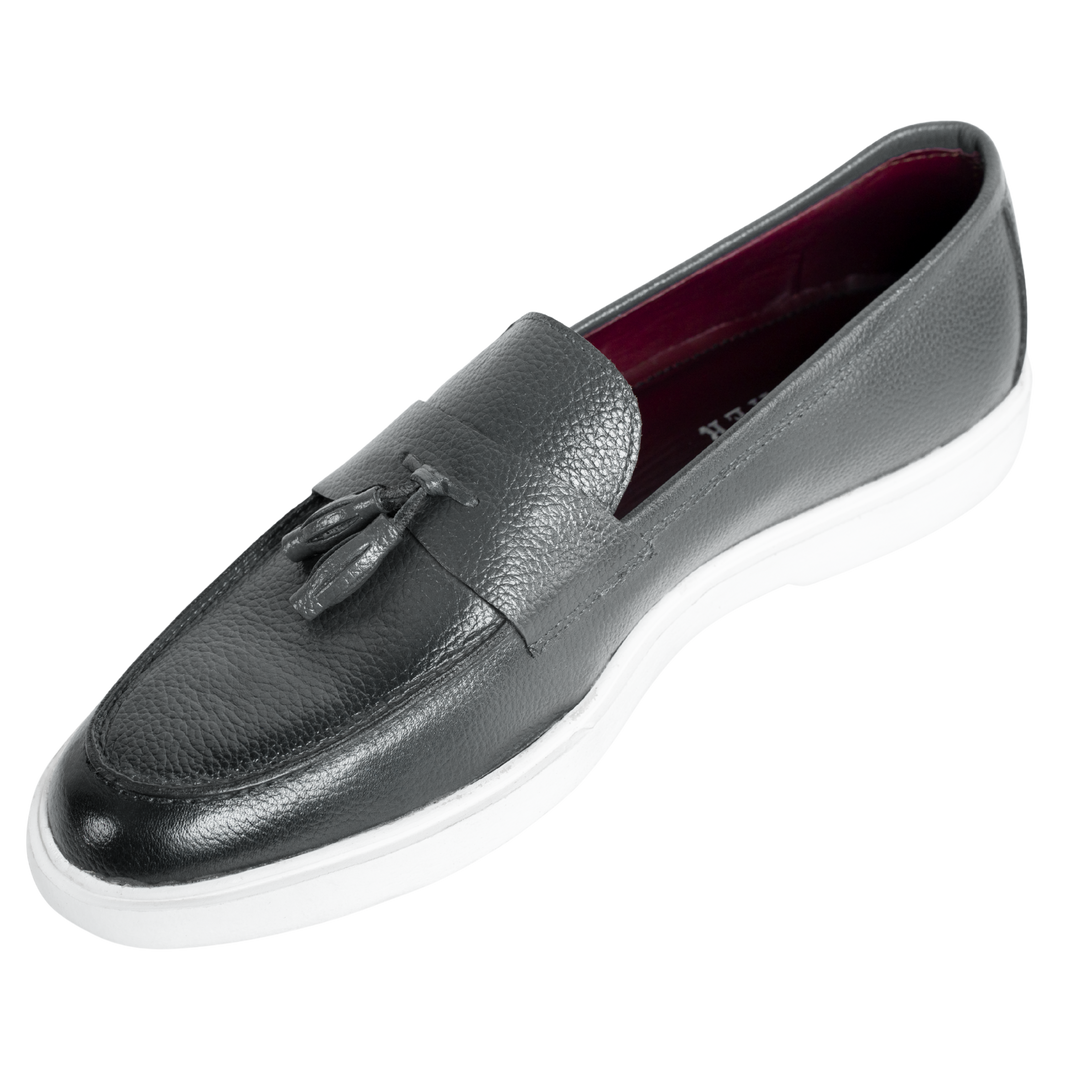 Carvo : Mocassin Homme - Cuir Gris