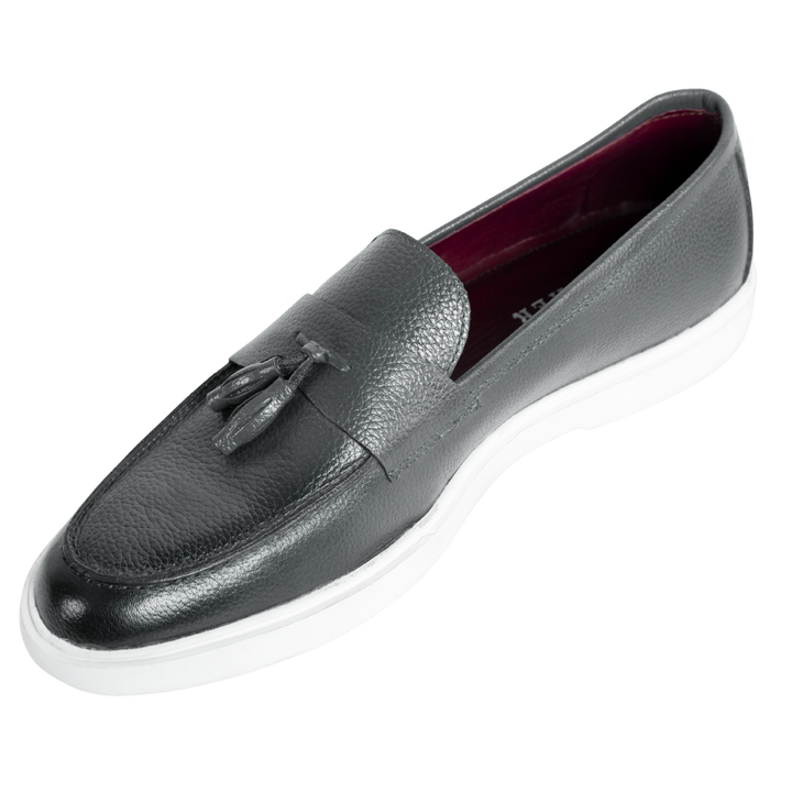 Carvo : Mocassin Homme - Cuir Gris