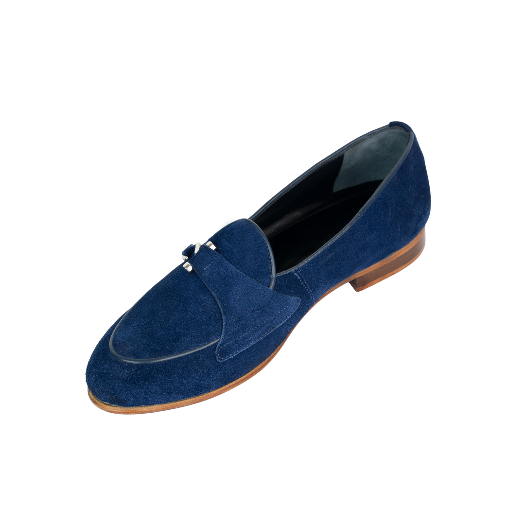 Francis: Mocassin Homme - Daim Bleu