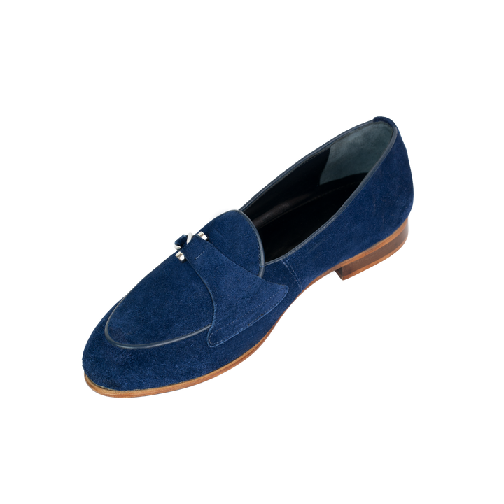 Francis: Mocassin Homme - Daim Bleu