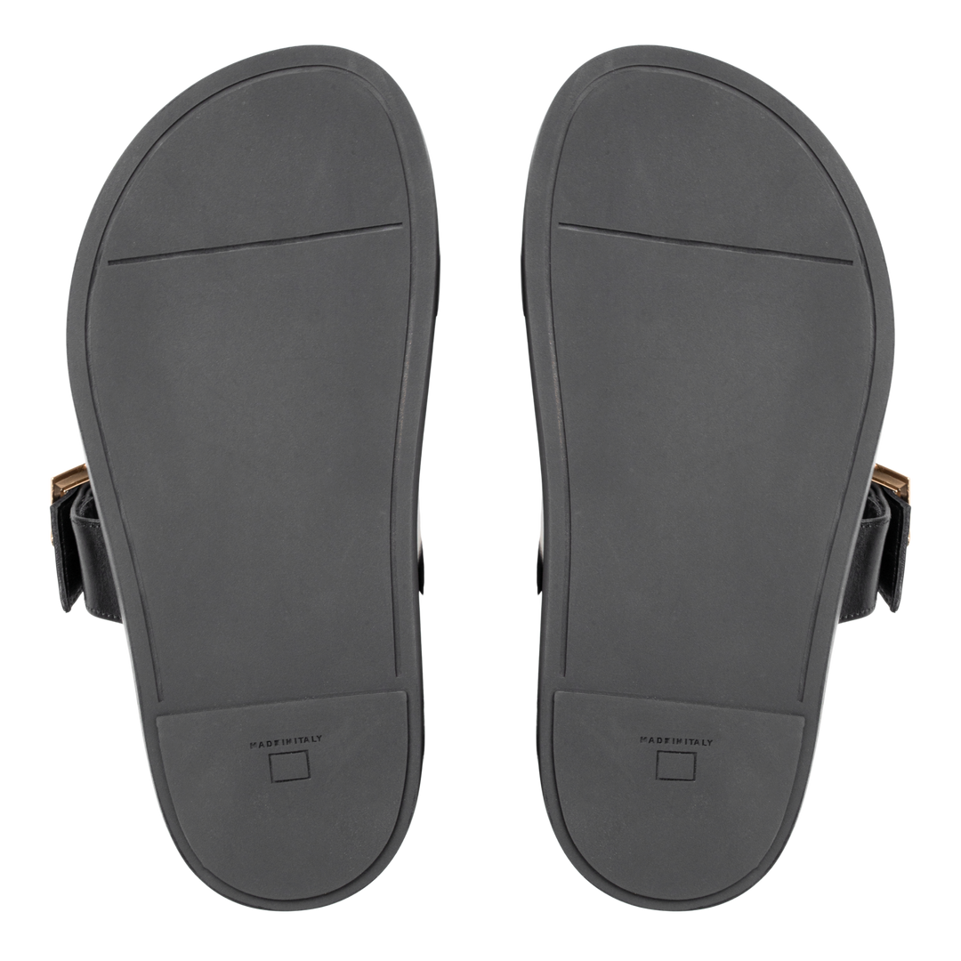 Penelope : Sandales Femme - Cuir Noir