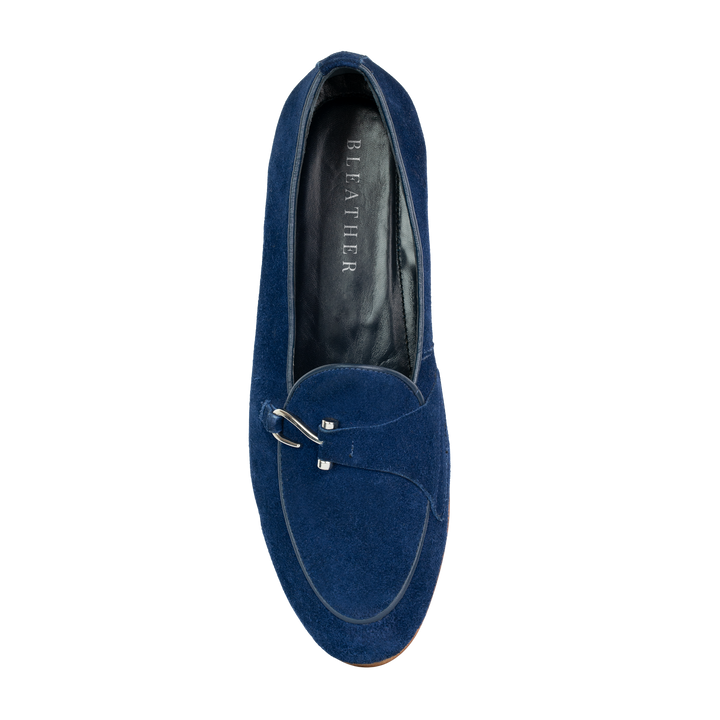 Francis: Mocassin Homme - Daim Bleu
