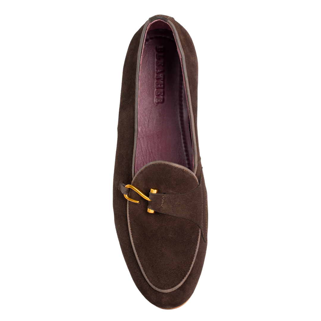 Francis: Mocassin Homme - Daim Marron