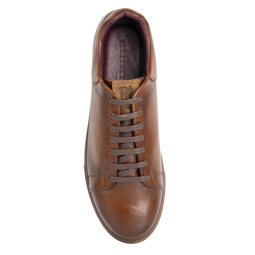 Stanley : Sneakers Homme - Cuir Tabac