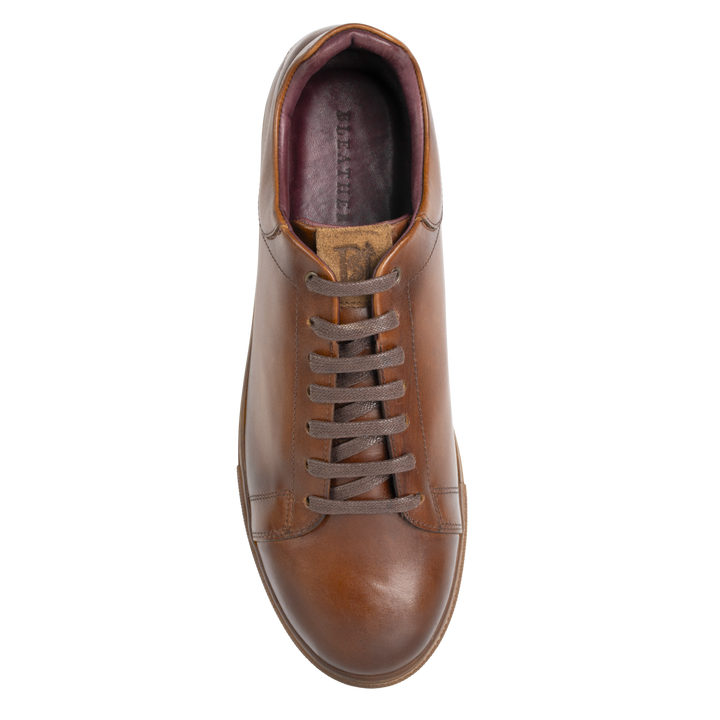 Stanley : Sneakers Homme - Cuir Tabac