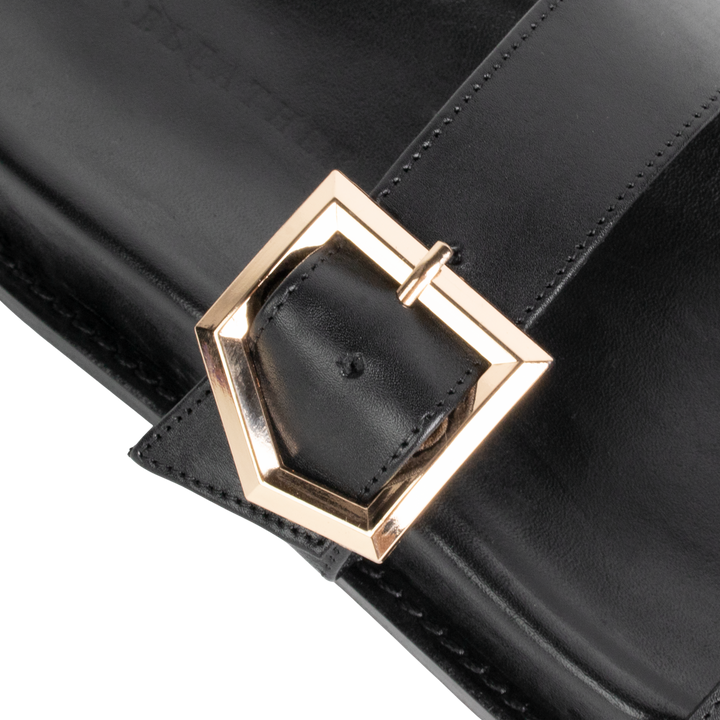 Penelope : Sandales Femme - Cuir Noir