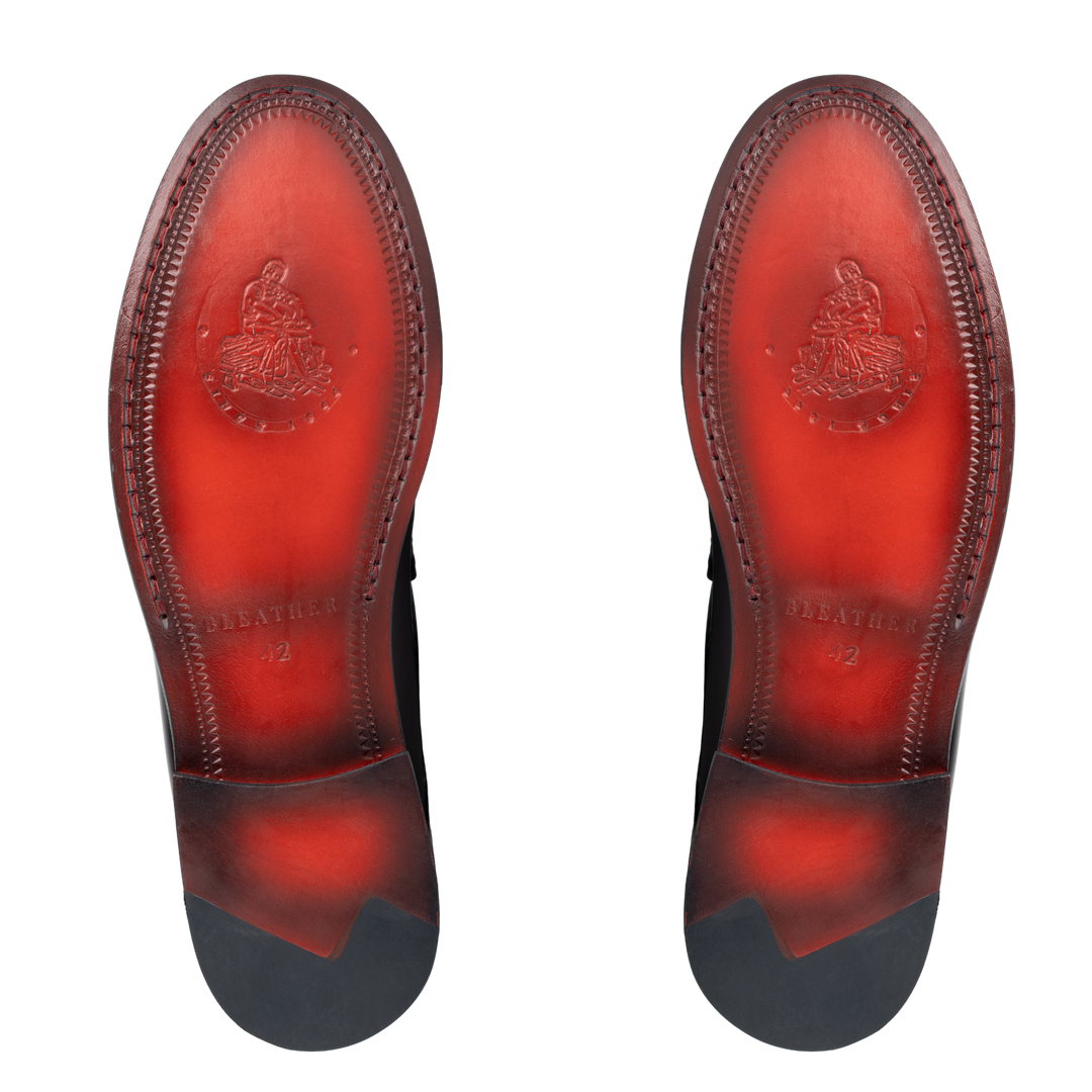 Wallas : Mocassin Homme - Cuir Bordeaux