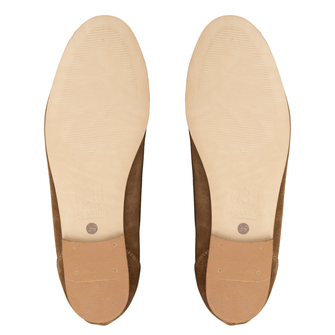 Sia: mocassin Femme - Daim Beige