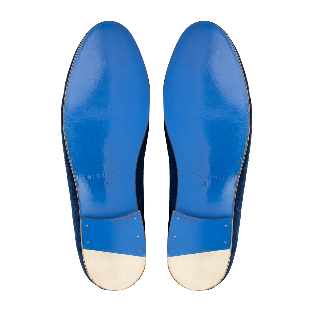 Francis: Mocassin Homme - Daim Bleu