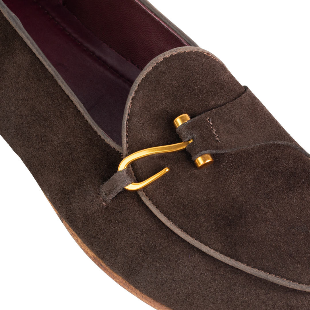 Francis: Mocassin Homme - Daim Marron