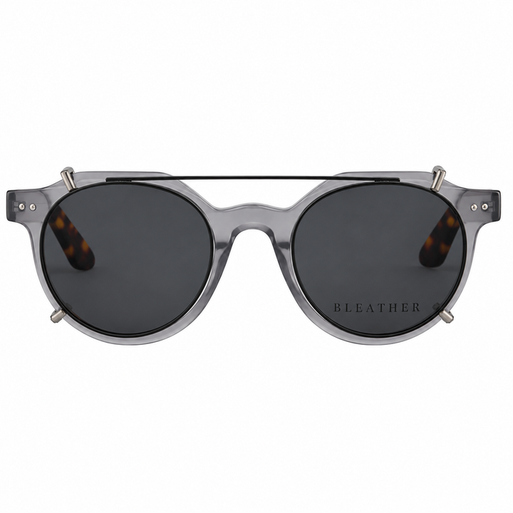 Ginkgo: Lunettes à clips de luxe Gris