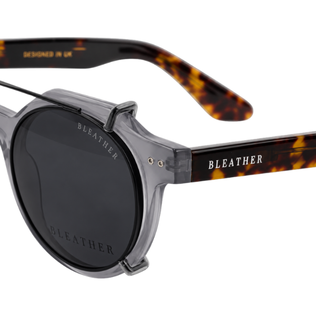 Ginkgo: Lunettes à clips de luxe Gris