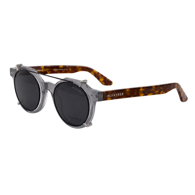 Ginkgo: Lunettes à clips de luxe Gris