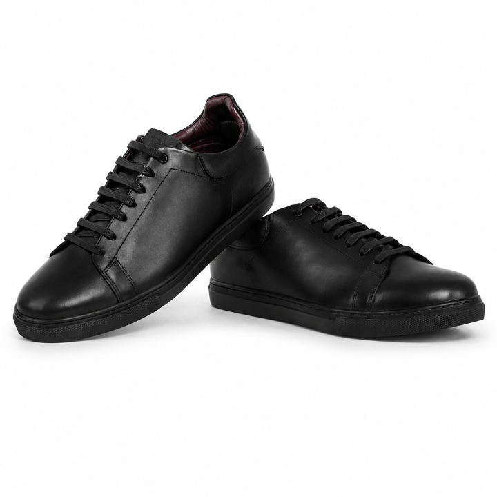 Stanley : Sneakers Homme - Cuir Noir