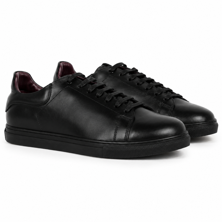 Stanley : Sneakers Homme - Cuir Noir