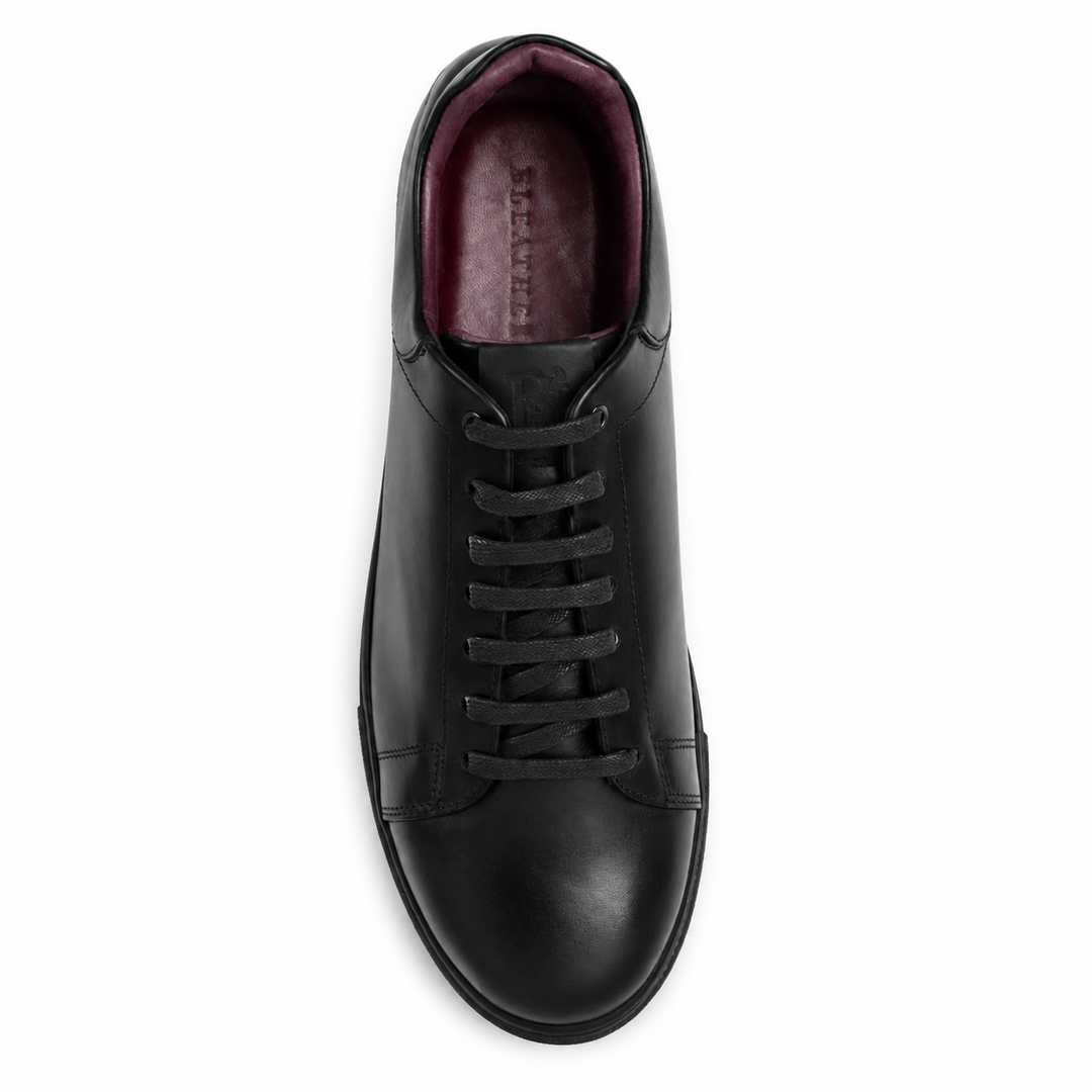 Stanley : Sneakers Homme - Cuir Noir