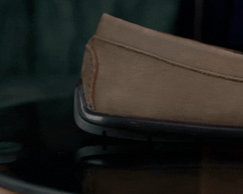 Brighton : Mocassin Homme - Nubuck Taupe