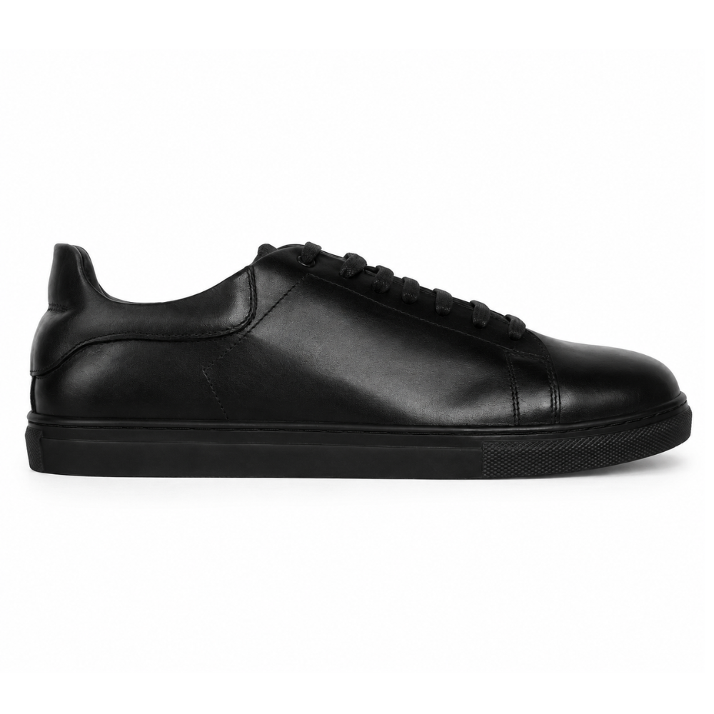 Stanley : Sneakers Homme - Cuir Noir