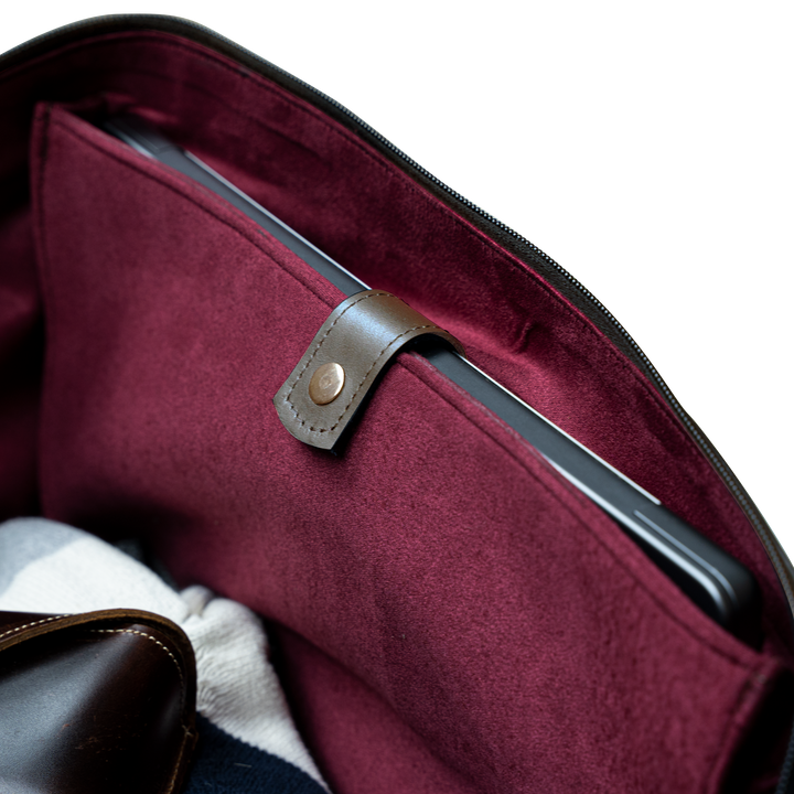TheAristocrat: Sac de Voyage - Cuir Marron - Bleather Maroc