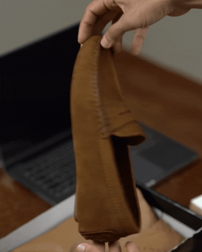 Gary: Mocassin Homme - Daim Cognac - Bleather Maroc