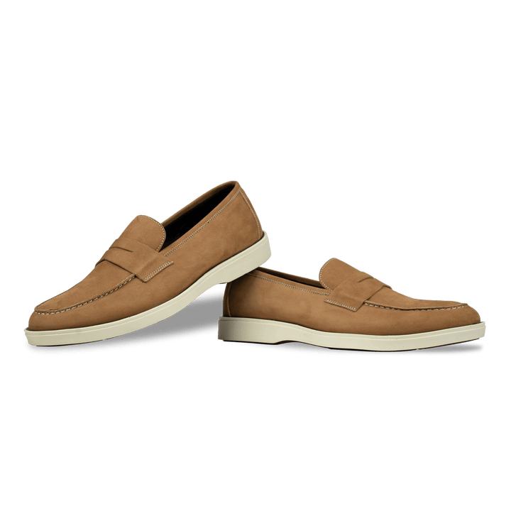 Alan: Mocassin Homme - Gomme Cognac - Bleather Maroc